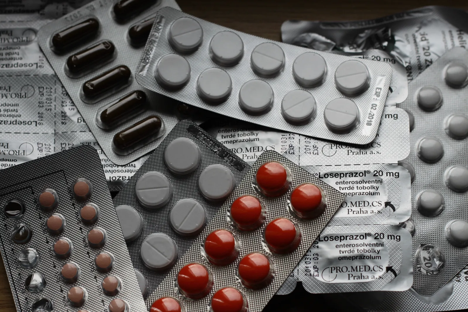 Medicine blister packs, representative pharmaceutical product image